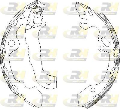 Roadhouse 4040.00 - Тормозные башмаки, барабанные autospares.lv