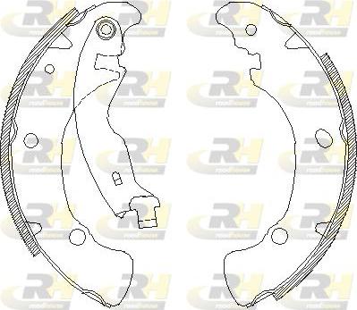 Roadhouse 4041.00 - Тормозные башмаки, барабанные autospares.lv