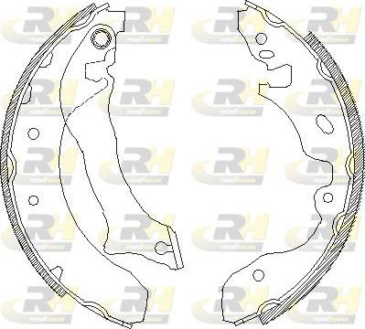 Roadhouse 4042.00 - Тормозные башмаки, барабанные autospares.lv