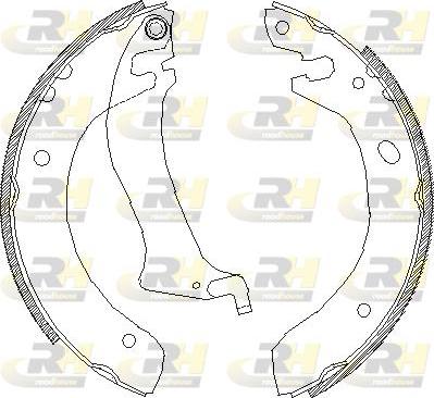 Roadhouse 4047.00 - Тормозные башмаки, барабанные autospares.lv