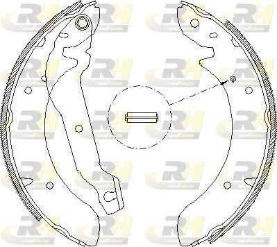 Roadhouse 4054.00 - Тормозные башмаки, барабанные autospares.lv