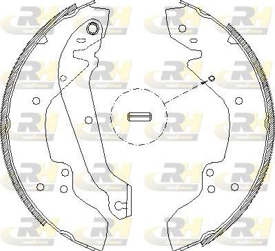 Roadhouse 4056.00 - Тормозные башмаки, барабанные autospares.lv