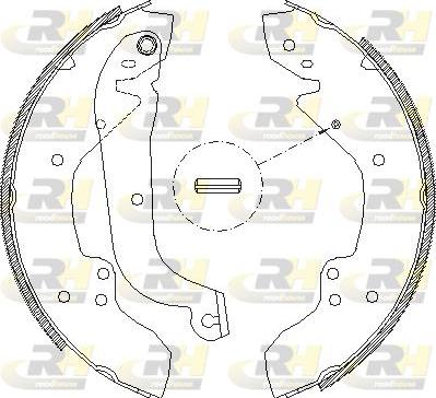 Roadhouse 4056.01 - Тормозные башмаки, барабанные autospares.lv