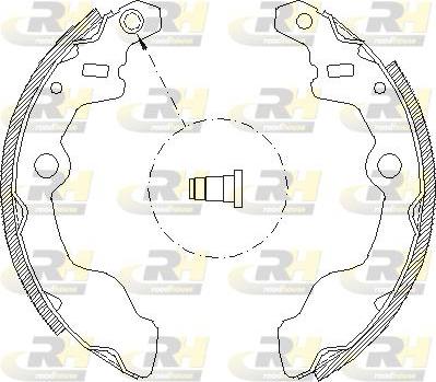 Roadhouse 4050.00 - Тормозные башмаки, барабанные autospares.lv