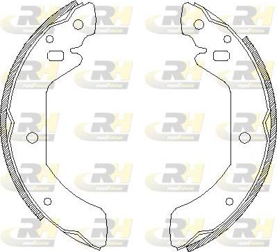 Roadhouse 4052.00 - Тормозные башмаки, барабанные autospares.lv