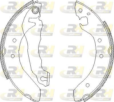 Roadhouse 4064.00 - Тормозные башмаки, барабанные autospares.lv