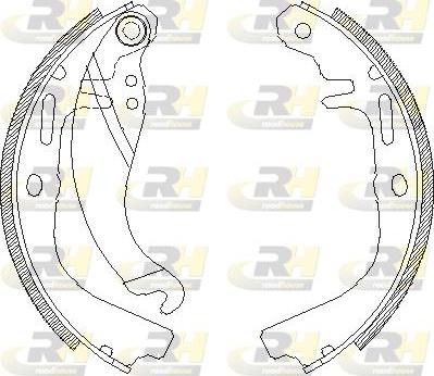 Roadhouse 4065.00 - Тормозные башмаки, барабанные autospares.lv