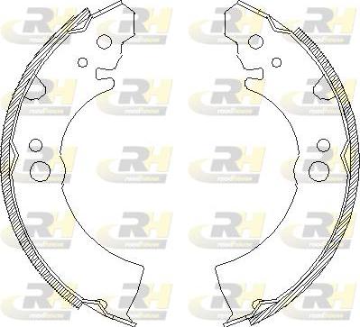 Roadhouse 4066.00 - Тормозные башмаки, барабанные autospares.lv