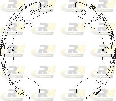 Roadhouse 4060.00 - Тормозные башмаки, барабанные autospares.lv