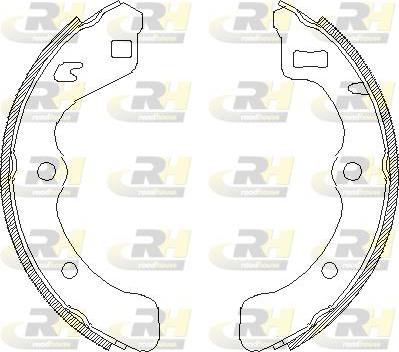 Roadhouse 4067.00 - Тормозные башмаки, барабанные autospares.lv