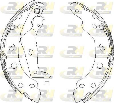 Roadhouse 4001.00 - Тормозные башмаки, барабанные autospares.lv