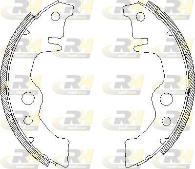 Roadhouse 4011.00 - Тормозные башмаки, барабанные autospares.lv