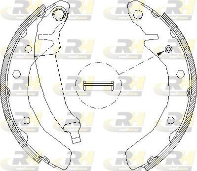 Roadhouse 4086.00 - Тормозные башмаки, барабанные autospares.lv