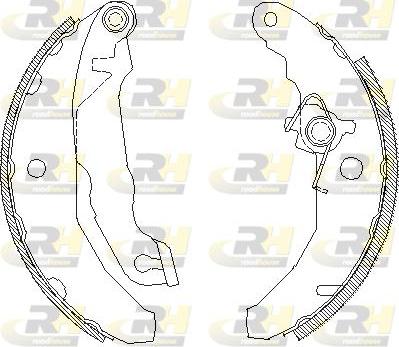 Roadhouse 4081.01 - Тормозные башмаки, барабанные autospares.lv