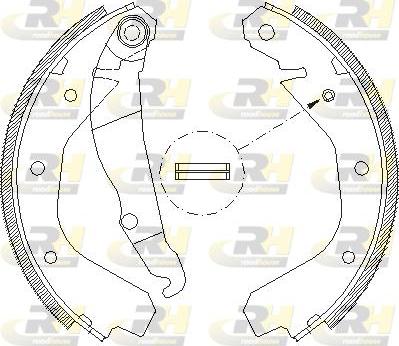 Roadhouse 4088.00 - Тормозные башмаки, барабанные autospares.lv