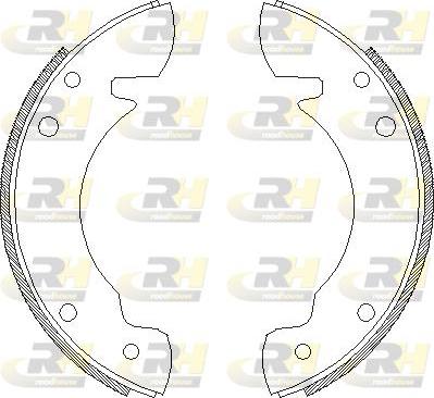 Roadhouse 4034.00 - Тормозные башмаки, барабанные autospares.lv