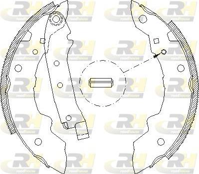 Roadhouse 4036.01 - Тормозные башмаки, барабанные autospares.lv