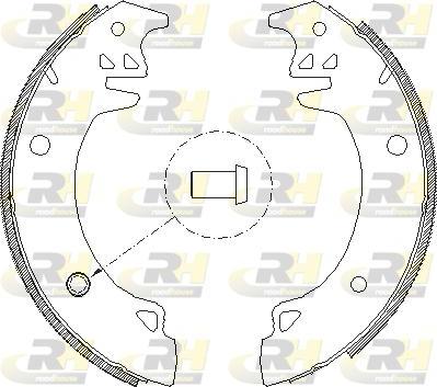 Roadhouse 4037.00 - Тормозные башмаки, барабанные autospares.lv