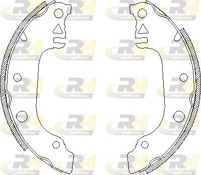 Roadhouse 4029.00 - Тормозные башмаки, барабанные autospares.lv