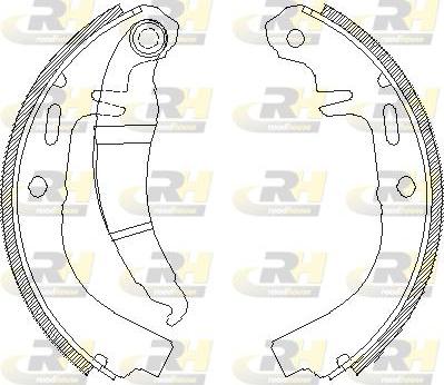 Roadhouse 4025.00 - Тормозные башмаки, барабанные autospares.lv