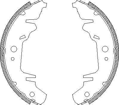 Alpha Brakes HST-KA-318 - Комплект тормозных колодок, барабанные autospares.lv