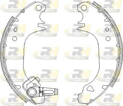 Roadhouse 4075.00 - Тормозные башмаки, барабанные autospares.lv