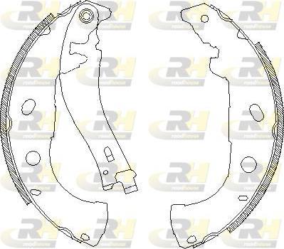 Roadhouse 4072.00 - Тормозные башмаки, барабанные autospares.lv