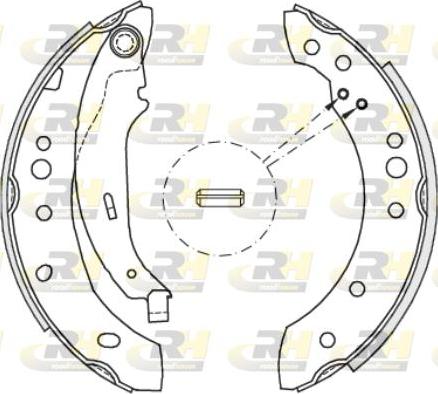 Roadhouse 4149.02 - Тормозные башмаки, барабанные autospares.lv