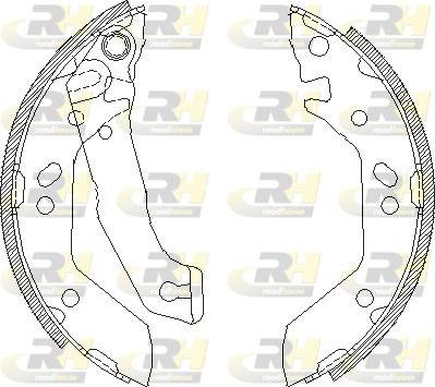 Roadhouse 4140.00 - Тормозные башмаки, барабанные autospares.lv