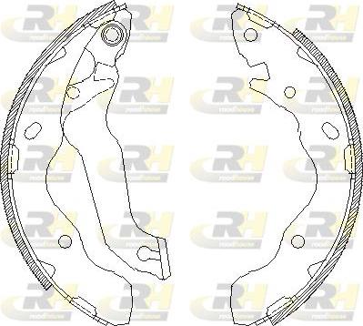 Roadhouse 4141.00 - Тормозные башмаки, барабанные autospares.lv