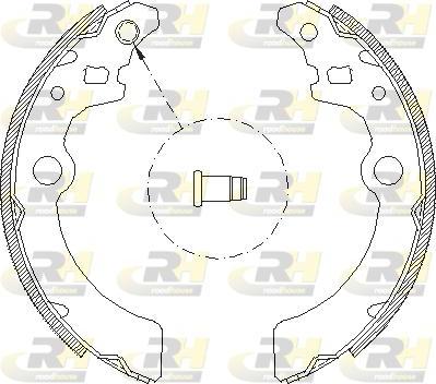 Roadhouse 4143.00 - Тормозные башмаки, барабанные autospares.lv