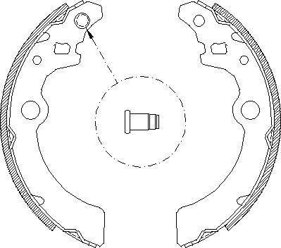 Alpha Brakes HST-SU-003 - Комплект тормозных колодок, барабанные autospares.lv