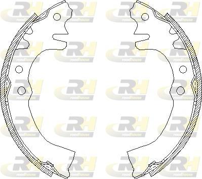 Roadhouse 4155.00 - Тормозные башмаки, барабанные autospares.lv