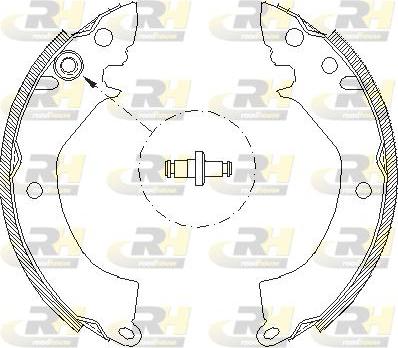 Roadhouse 4157.00 - Тормозные башмаки, барабанные autospares.lv