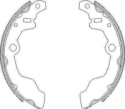 Alpha Brakes HST-SU-008 - Комплект тормозных колодок, барабанные autospares.lv