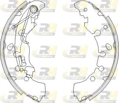 Roadhouse 4161.00 - Тормозные башмаки, барабанные autospares.lv