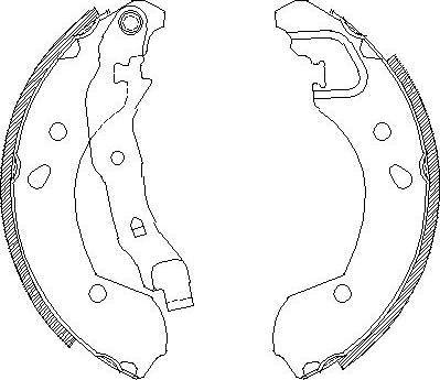 Alpha Brakes HST-NS-056 - Комплект тормозных колодок, барабанные autospares.lv