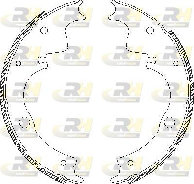 Roadhouse 4105.00 - Тормозные башмаки, барабанные autospares.lv