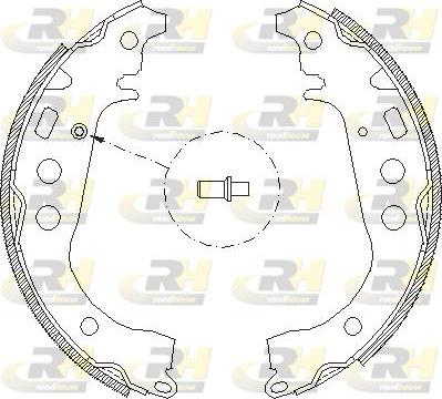 Roadhouse 4101.00 - Тормозные башмаки, барабанные autospares.lv