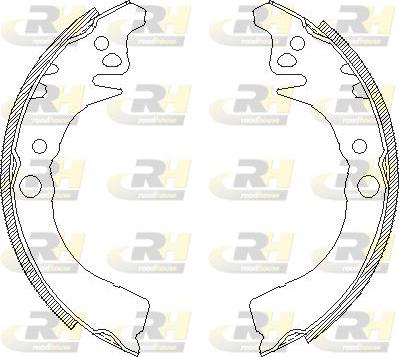 Roadhouse 4102.00 - Тормозные башмаки, барабанные autospares.lv