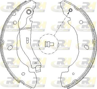 Roadhouse 4107.00 - Тормозные башмаки, барабанные autospares.lv