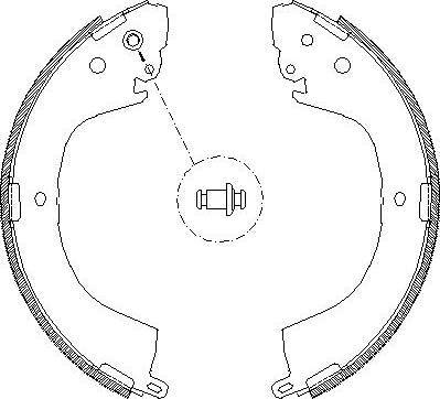 Alpha Brakes HST-MS-057 - Комплект тормозных колодок, барабанные autospares.lv