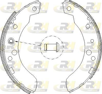 Roadhouse 4111.00 - Тормозные башмаки, барабанные autospares.lv