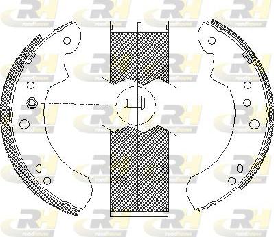 Roadhouse 4112.01 - Тормозные башмаки, барабанные autospares.lv