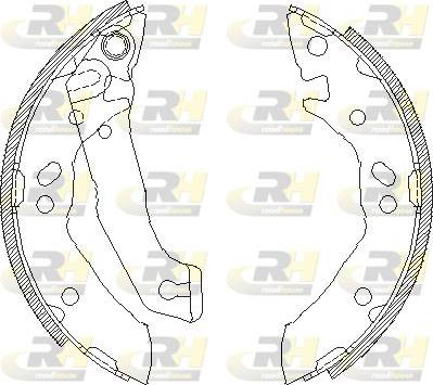 Roadhouse 4117.00 - Тормозные башмаки, барабанные autospares.lv