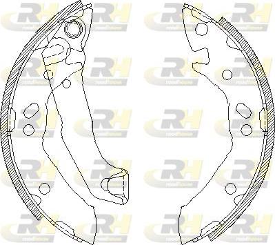 Roadhouse 4117.01 - Тормозные башмаки, барабанные autospares.lv