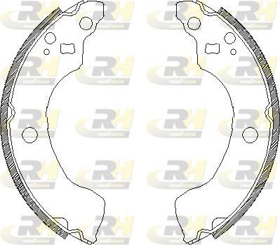 Roadhouse 4189.00 - Тормозные башмаки, барабанные autospares.lv