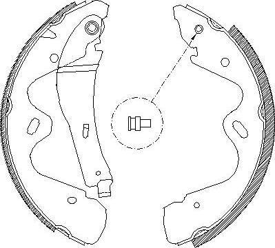 Alpha Brakes HST-NS-054 - Комплект тормозных колодок, барабанные autospares.lv