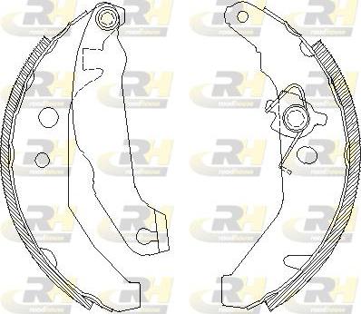 Roadhouse 4185.01 - Тормозные башмаки, барабанные autospares.lv