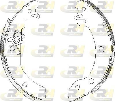 Roadhouse 4186.00 - Тормозные башмаки, барабанные autospares.lv